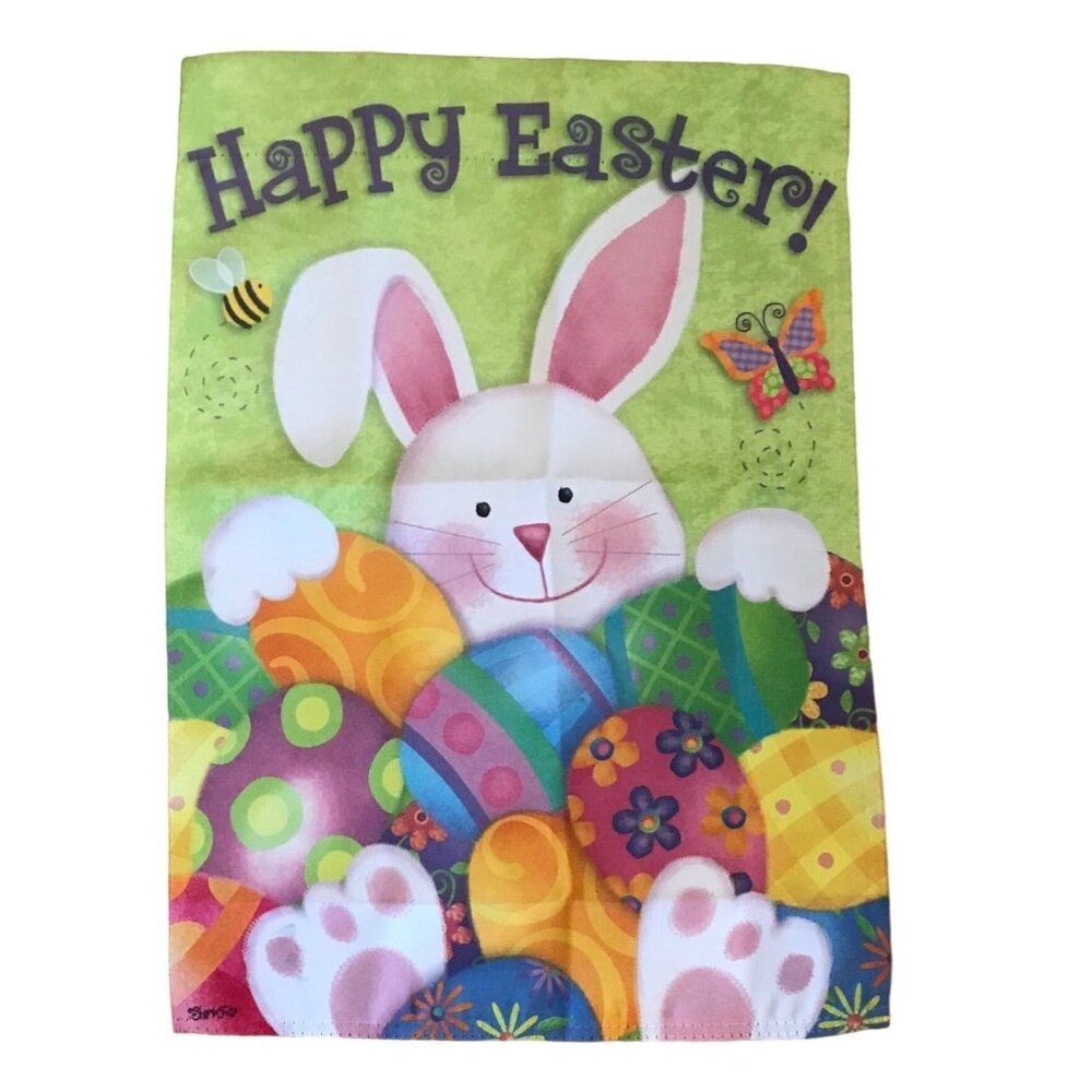Easter Garden Flag By Sharla Fultz Vibrant Decorative Outdoor Double Sided